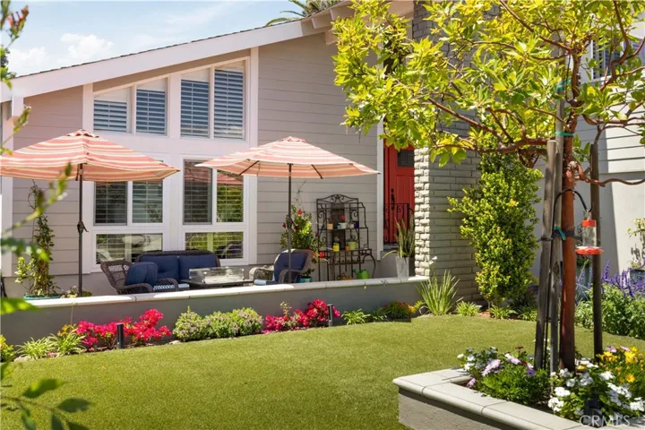 Cozy front patio for morning coffee