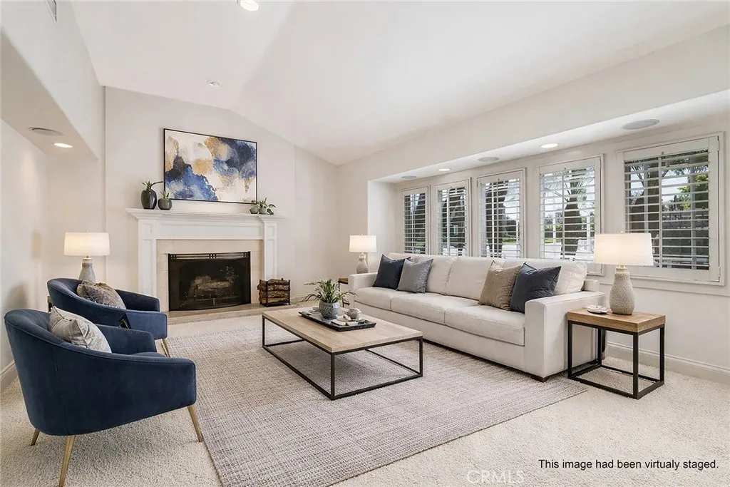 Virtually Staged Living Room