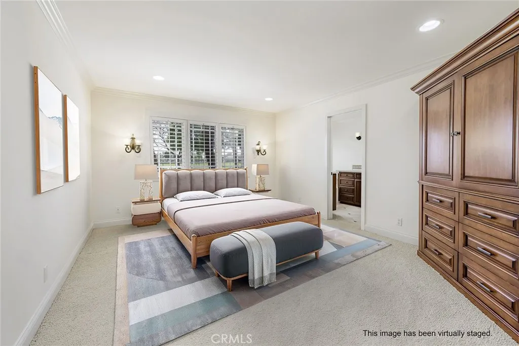 Virtually Staged Primary Bedroom