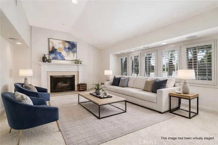 Virtually Staged Living Room