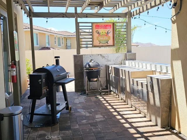 BBQ room and firepit