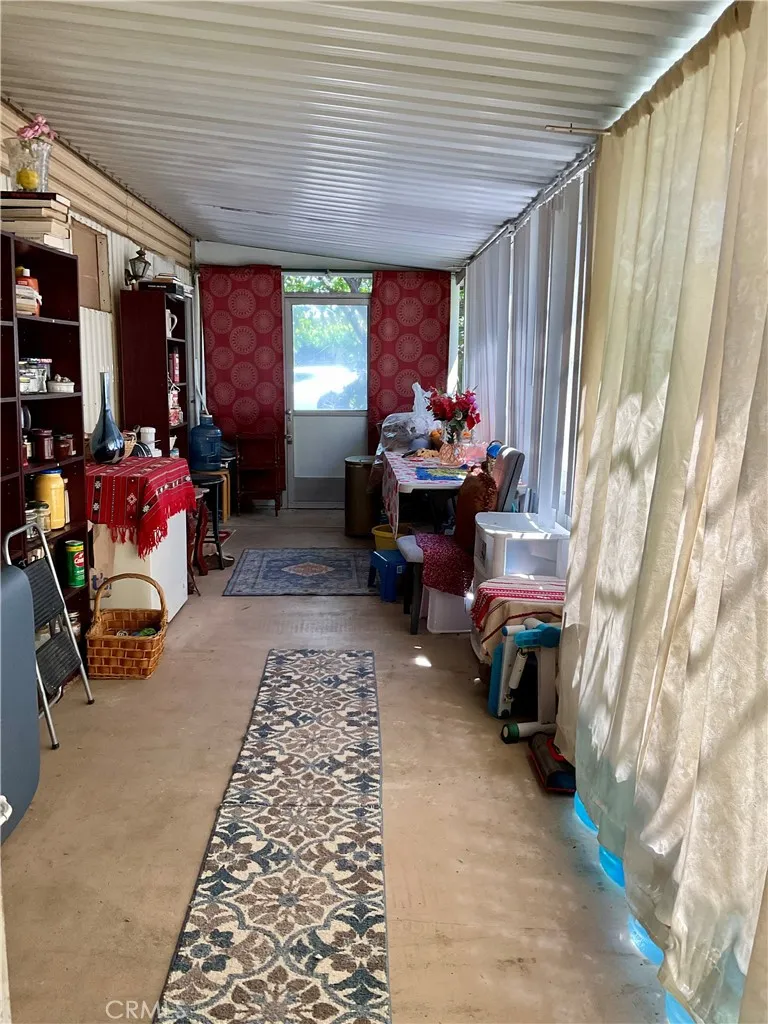 Enclosed patio storage