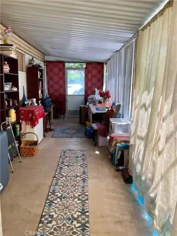 Enclosed patio storage
