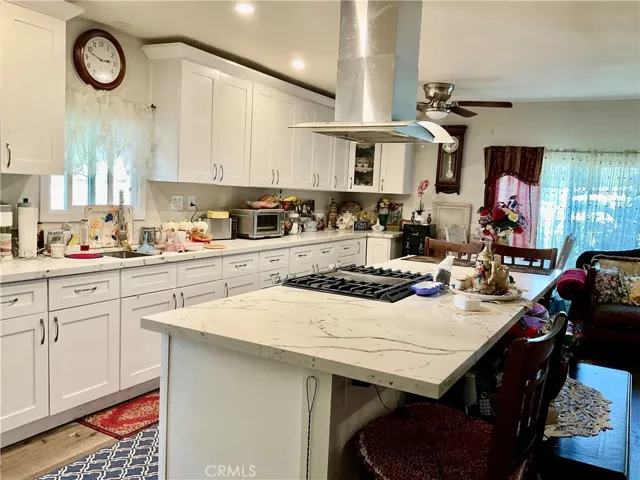 Spacious kitchen with plenty of cabinets