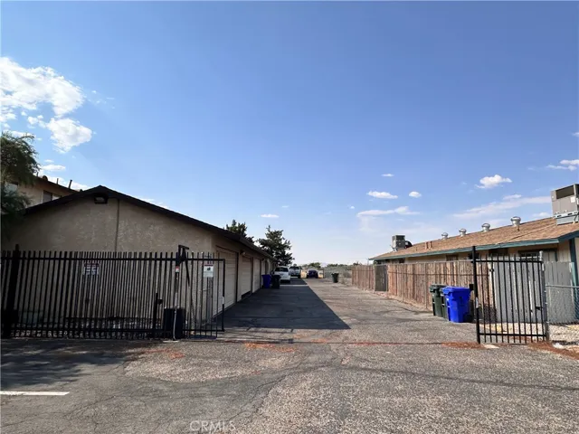 Back Entrance to Garages w/ Security Gate