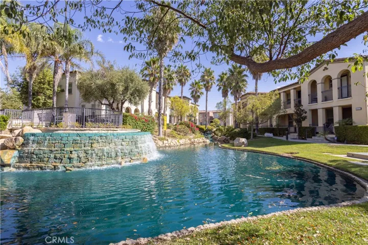Serene Community Waterfall Feature