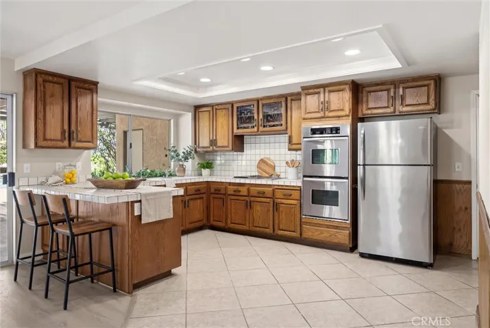 Virtual staged kitchen