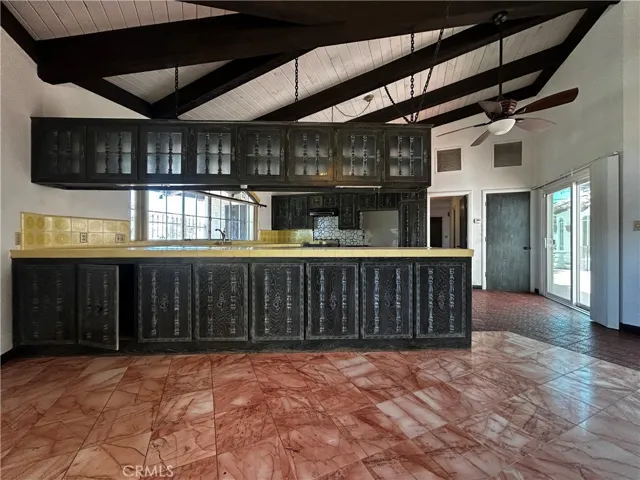 Dining area facing kitchen