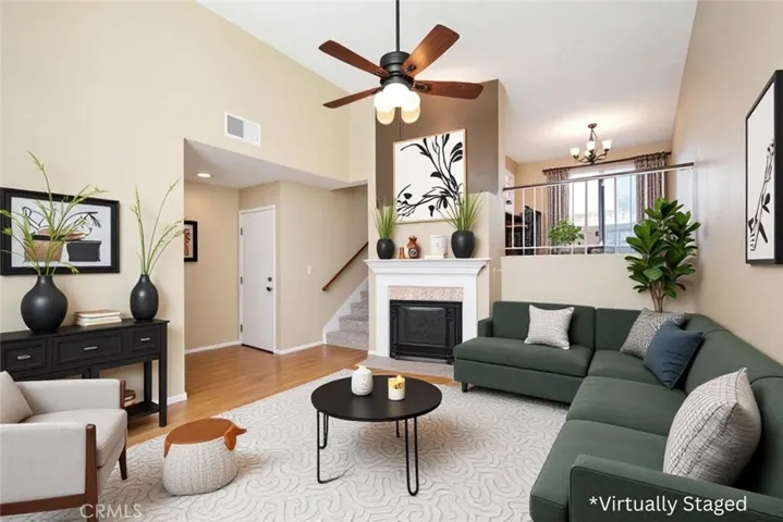 Virtually Staged Living Room