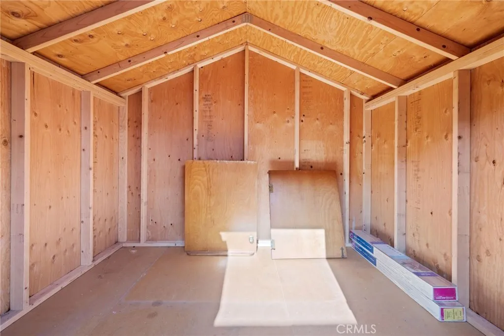 Inside the Tough shed