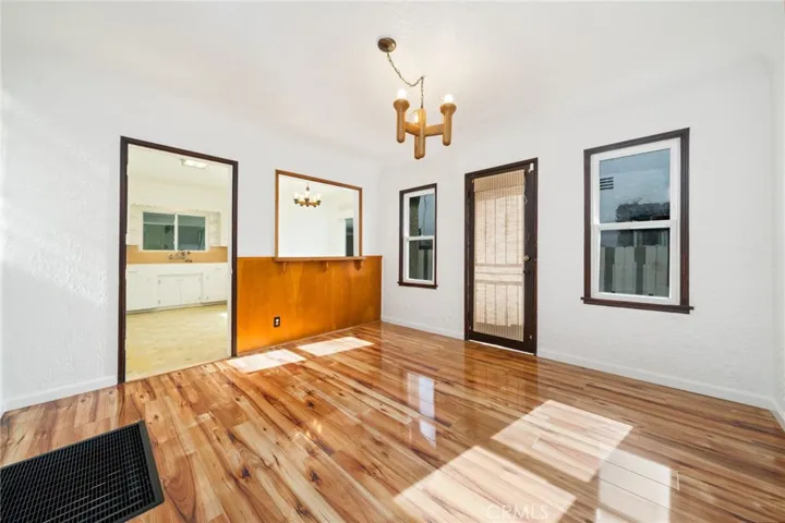 Formal dinning room with Pass thru window from kitchen