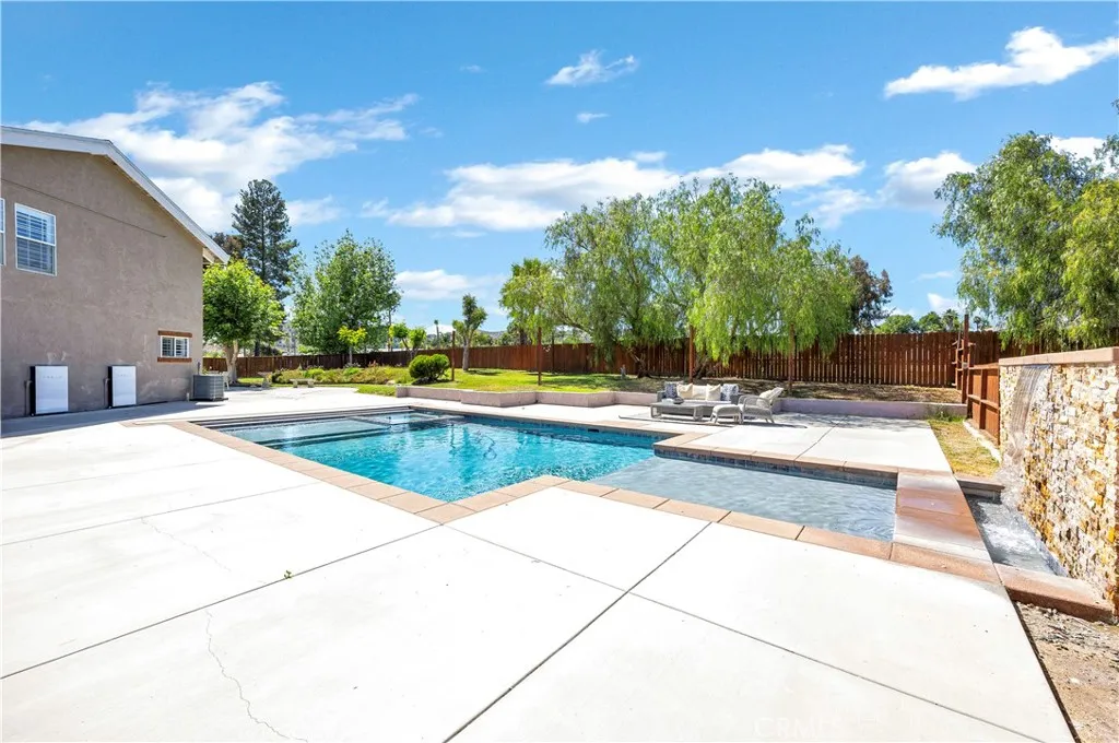 Salt water pool and spa