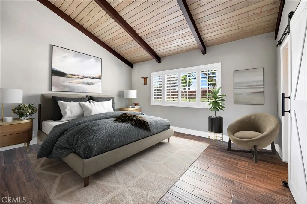 Virtually Staged Bedroom