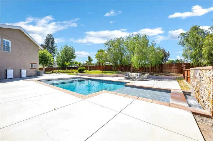 Salt water pool and spa