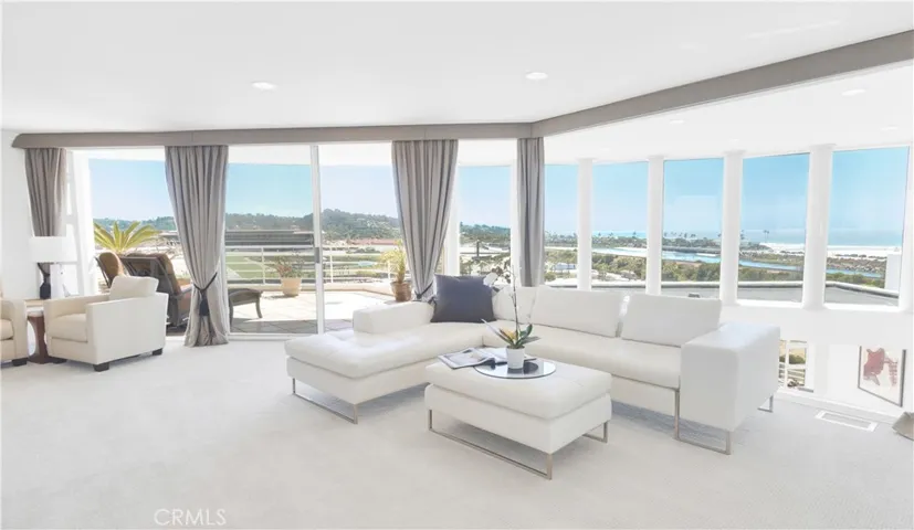 Private primary retreat with a panoramic setting.