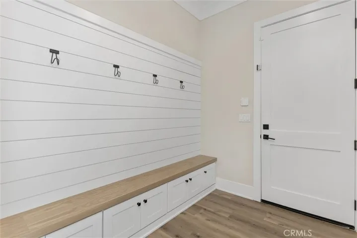 Mudroom just off of garage