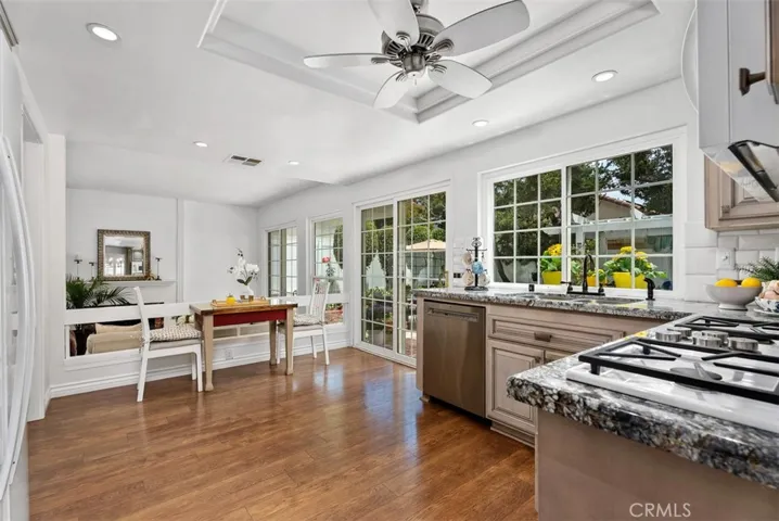 The perfect recipe for a happy home: new stainless steel appliances, granite counter tops, and the chef has a view!