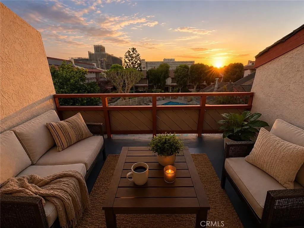 Sunrise on the balcony Virtually Staged