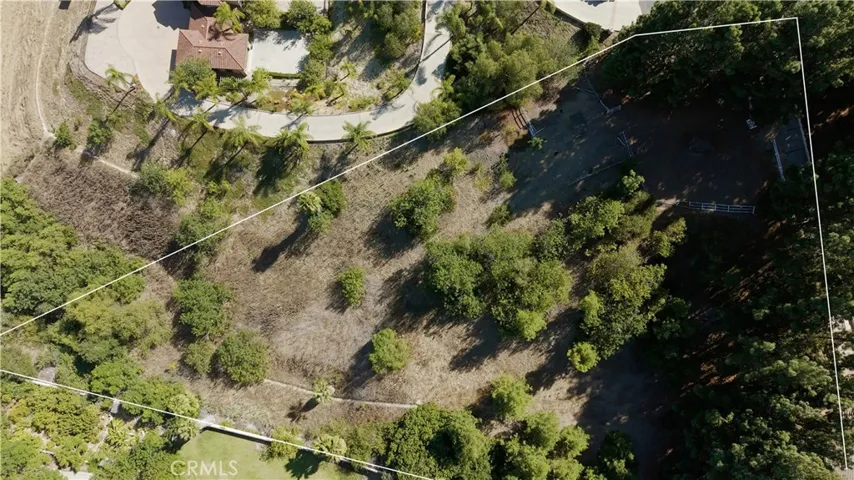2262 Feather Rock Rd Diamond Bar Aerial View Property Line