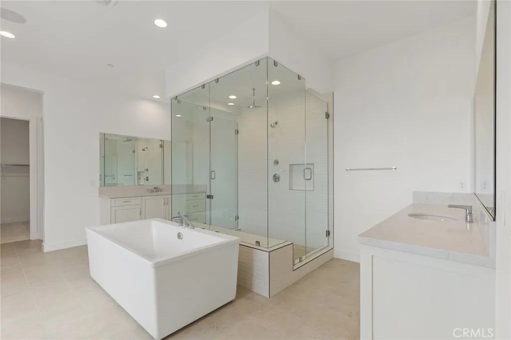 Primary Bathroom: Saddleback Italianate - Ridge Collection at Bella Vista - Photo of another Saddleback -  Not actual home for sale - Home is still under construction - Estimated delivery of September 2026