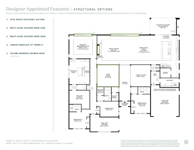 Structural Options: Saddleback Italianate - Ridge Collection at Bella Vista - Photo of artist rendering -  Not actual home for sale - Home is still under construction