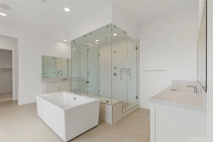 Primary Bathroom: Saddleback Italianate - Ridge Collection at Bella Vista - Photo of another Saddleback -  Not actual home for sale - Home is still under construction - Estimated delivery of September 2026