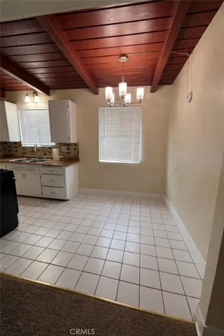 Dining area and kitchen
