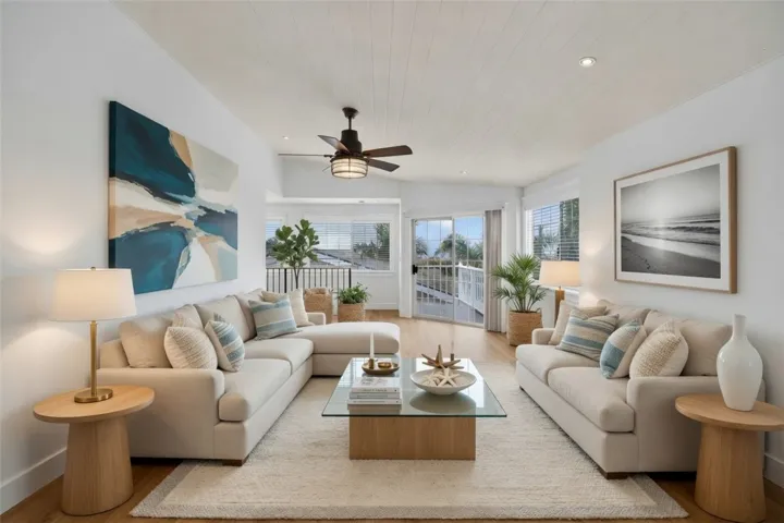 Rear Residence - Living Room (Staged)