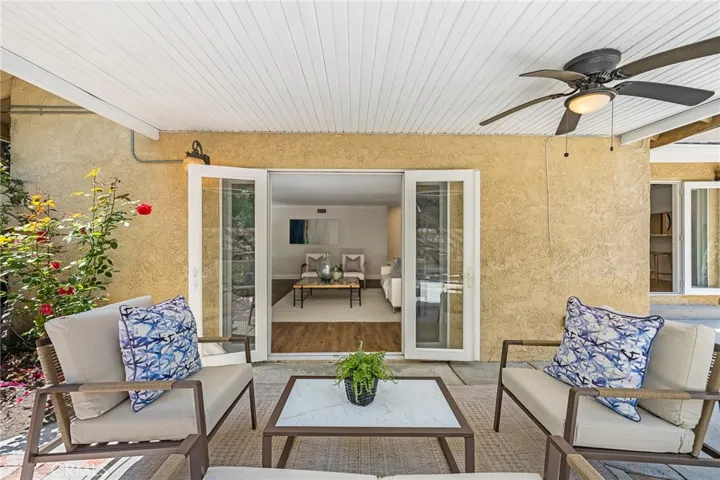 Patio with living room access