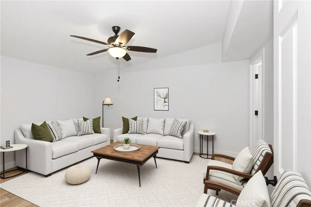 Bedroom virtually staged