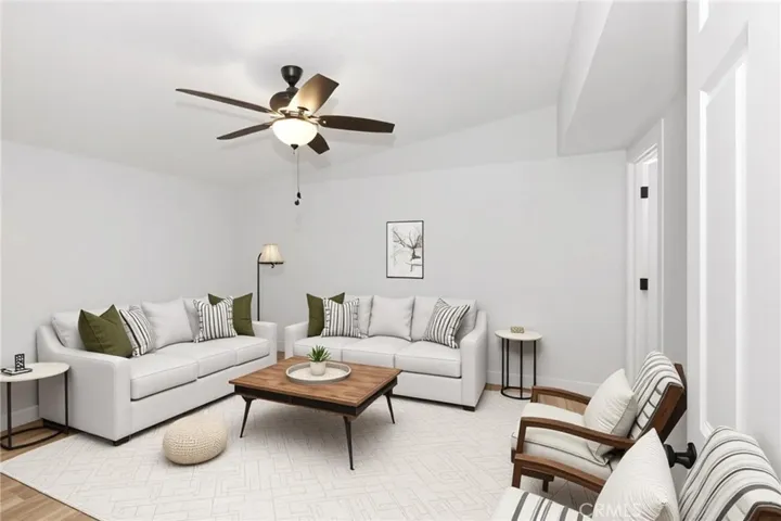 Bedroom virtually staged