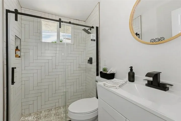 Bathroom  virtually staged