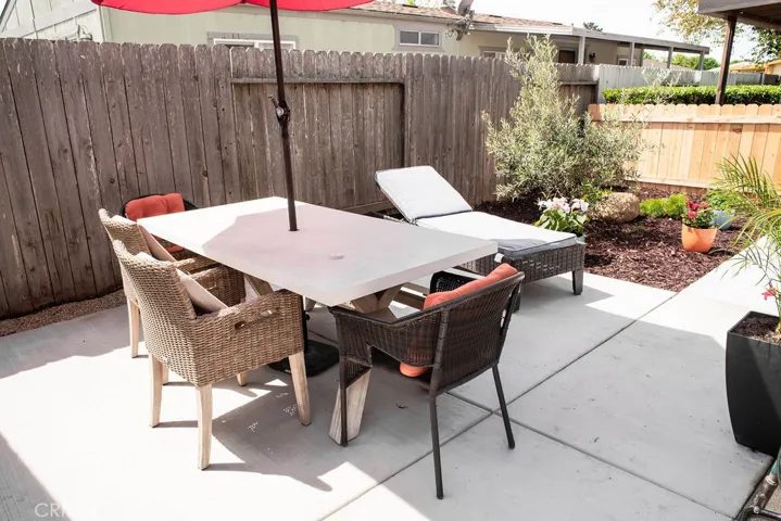 Back Yard Patio Area