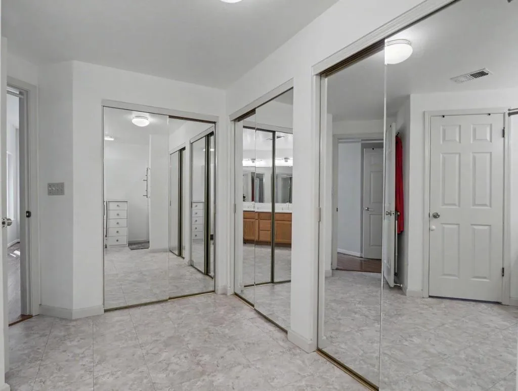 closet in main bathroom