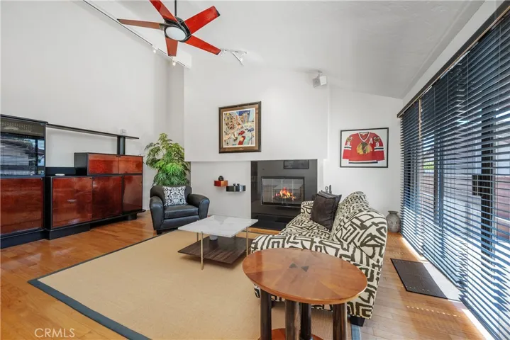 Wood floors + built-in speaker system.

(simulated fire)