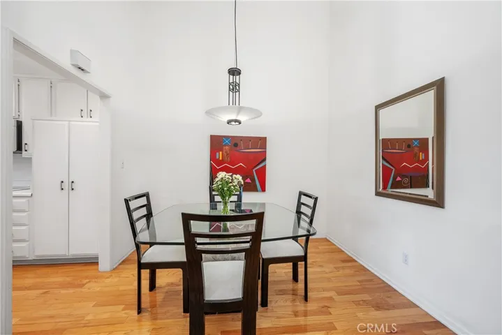 Separate dining area.