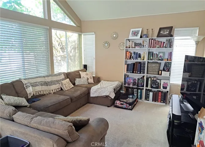 LOTS OF SPACE IN LIVING ROOM.