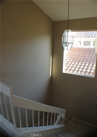 DOWN THE STAIRS VIEW - HAS WINDOW FOR EXTRA LIGHTING