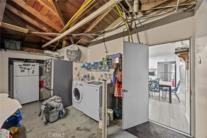 Laundry in the garage