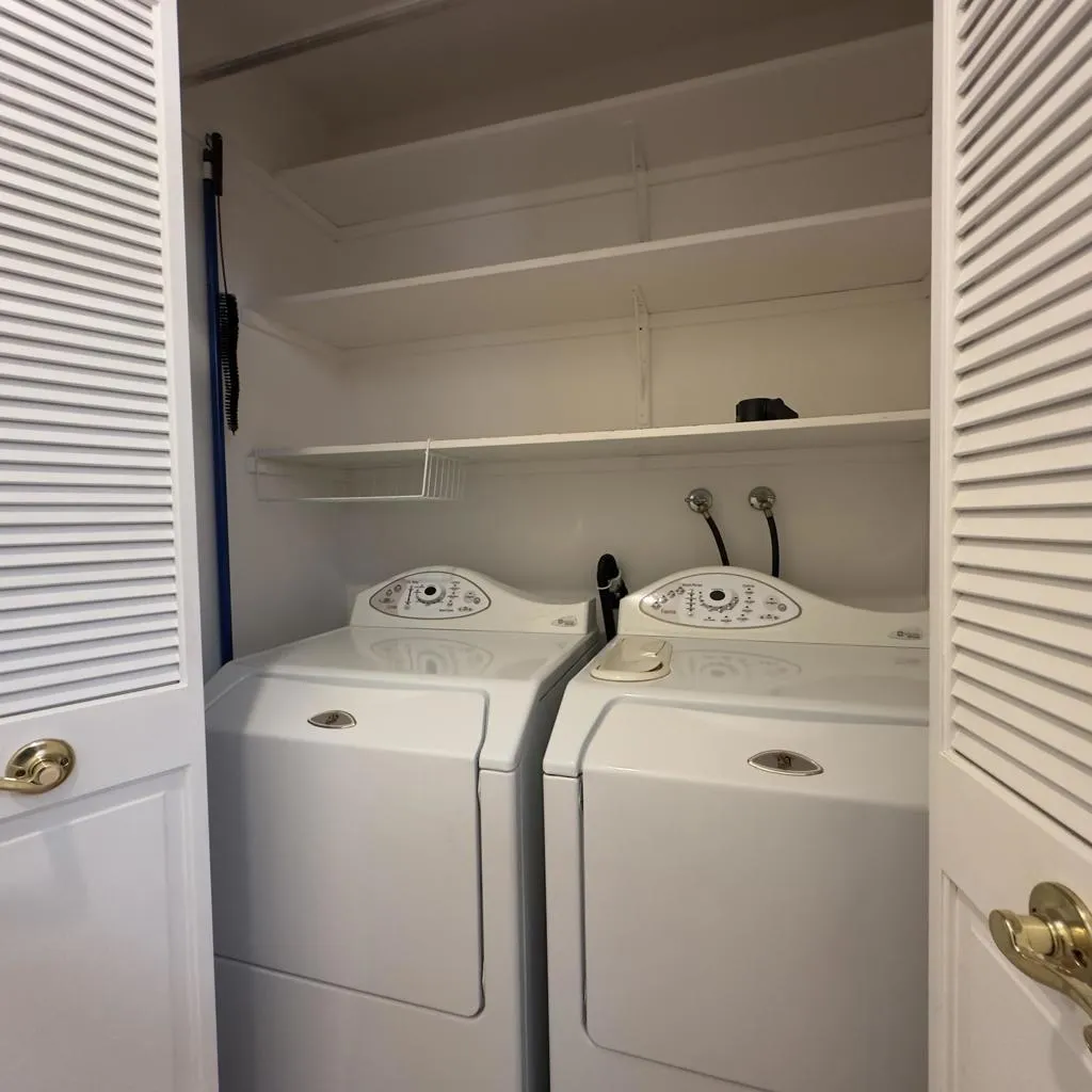 Washer/Dryer Closet in Hallway