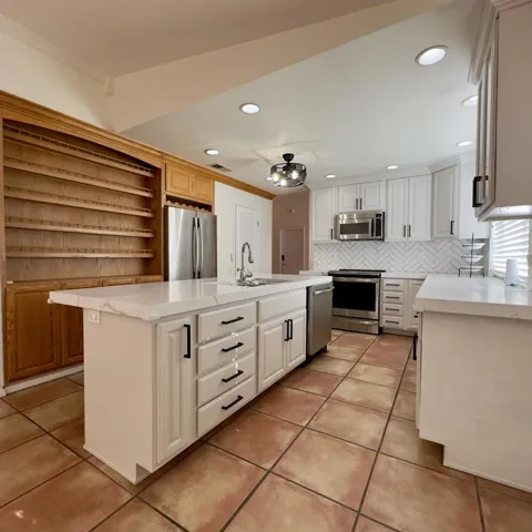 Remodeled Kitchen with a center island