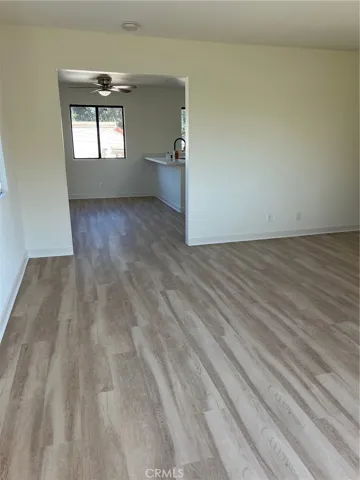Living room to kitchen dining room