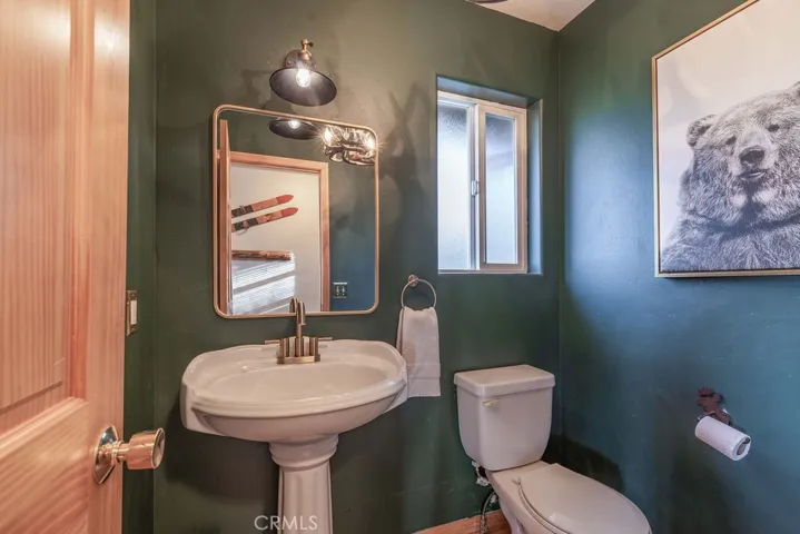 Half bath on entry level