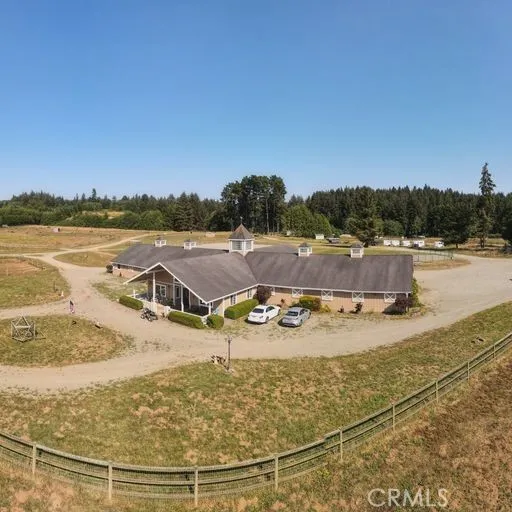 ariel view of stables