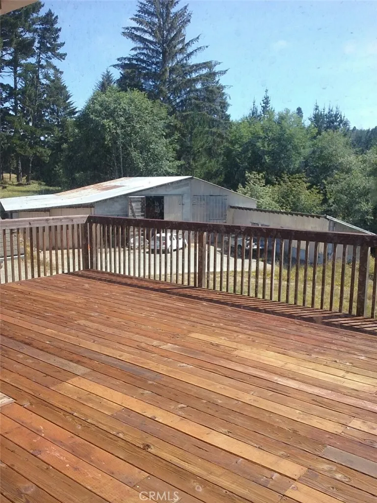 huge deck on main house