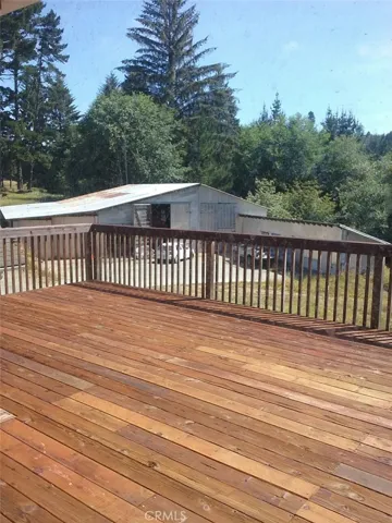 huge deck on main house
