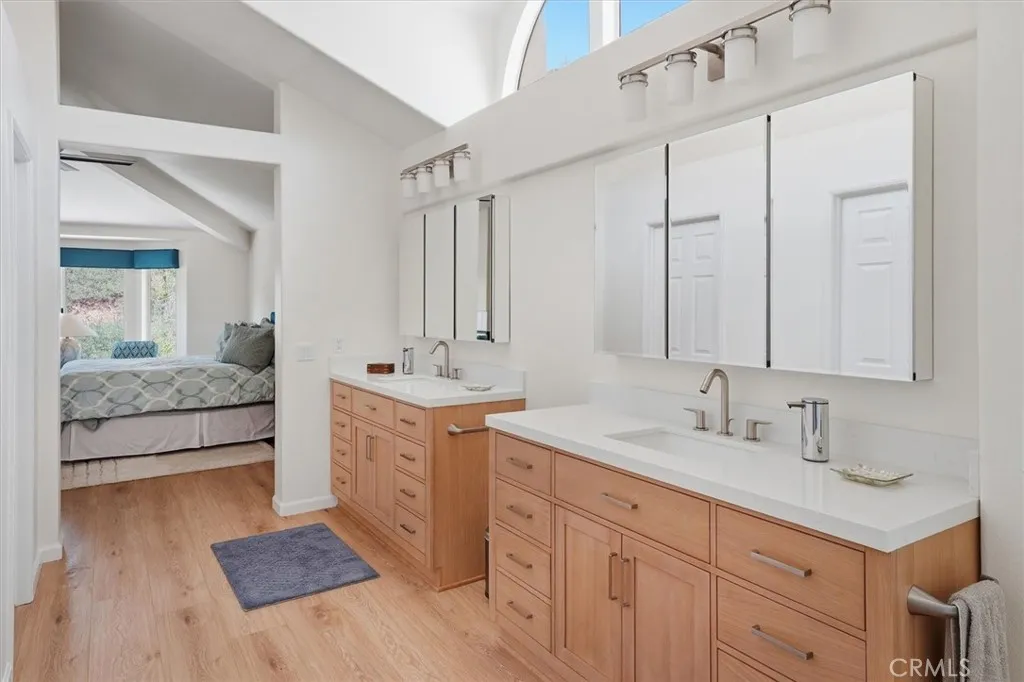 Lots of helpful cabinets in Primary Bath