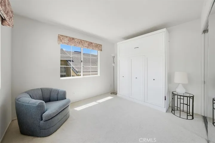 Northwest corner bedroom. Murphy Bed included