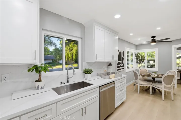 Fully remodeled kitchen with custom cabinetry and all new appliances.