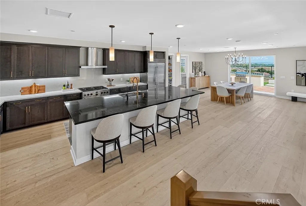 Informal dining and formal dining all with views.